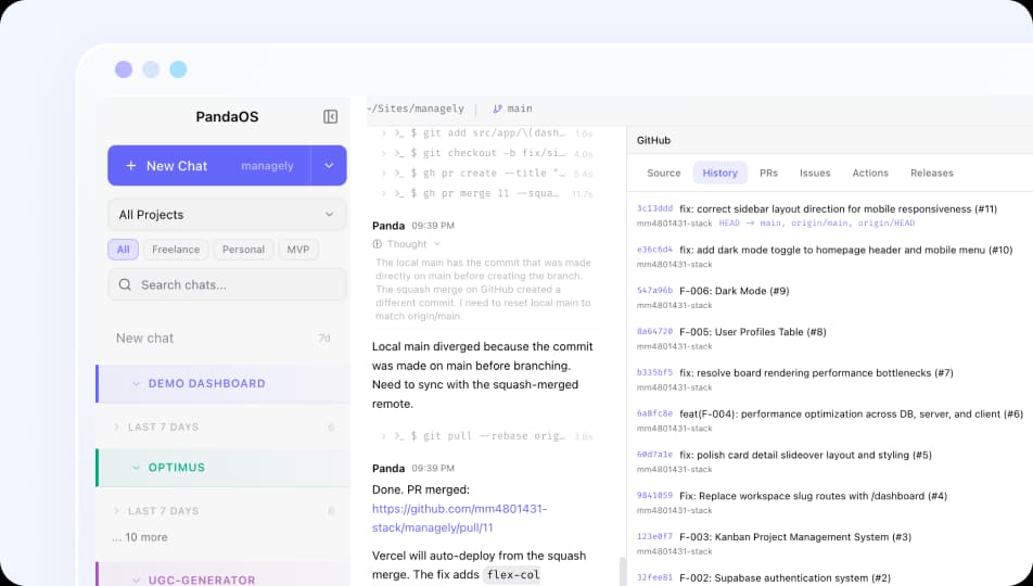 PandaOS Interface